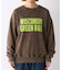 【UNISEX】NEWアシッドウォッシュ加工/裏毛ロゴスウェット