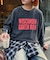 【UNISEX】NEWアシッドウォッシュ加工/裏毛ロゴスウェット