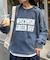 【UNISEX】NEWアシッドウォッシュ加工/裏毛ロゴスウェット