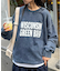 【UNISEX】NEWアシッドウォッシュ加工/裏毛ロゴスウェット