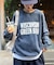 【UNISEX】NEWアシッドウォッシュ加工/裏毛ロゴスウェット