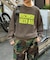 【UNISEX】NEWアシッドウォッシュ加工/裏毛ロゴスウェット