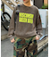 【UNISEX】NEWアシッドウォッシュ加工/裏毛ロゴスウェット