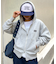 【UNISEX】アシッドウォッシュ加工ロゴジップパーカー