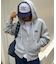 【UNISEX】アシッドウォッシュ加工ロゴジップパーカー