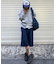 【UNISEX】アシッドウォッシュ加工ロゴジップパーカー