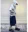 【UNISEX】アシッドウォッシュ加工ロゴジップパーカー