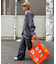 【UNISEX】アシッドウォッシュ加工ロゴジップパーカー