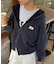 【UNISEX】アシッドウォッシュ加工ロゴジップパーカー