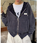 【UNISEX】アシッドウォッシュ加工ロゴジップパーカー