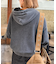 【UNISEX】アシッドウォッシュ加工ロゴジップパーカー