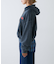 【UNISEX】アシッドウォッシュ加工ロゴジップパーカー