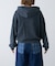 【UNISEX】アシッドウォッシュ加工ロゴジップパーカー