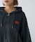 【UNISEX】アシッドウォッシュ加工ロゴジップパーカー