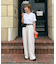 ≪3サイズ展開≫テックリネンワイドパンツ