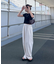 ≪3サイズ展開≫テックリネンワイドパンツ