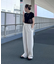 ≪3サイズ展開≫テックリネンワイドパンツ
