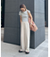≪3サイズ展開≫テックリネンワイドパンツ