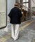 ≪3サイズ展開≫テックリネンワイドパンツ