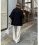 ≪3サイズ展開≫テックリネンワイドパンツ