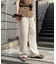 ≪3サイズ展開≫テックリネンワイドパンツ