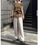 ≪3サイズ展開≫テックリネンワイドパンツ