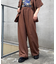 ≪3サイズ展開≫テックリネンワイドパンツ