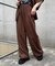 ≪3サイズ展開≫テックリネンワイドパンツ