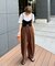 ≪3サイズ展開≫テックリネンワイドパンツ