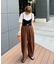 ≪3サイズ展開≫テックリネンワイドパンツ