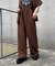 ≪3サイズ展開≫テックリネンワイドパンツ
