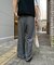 ≪3サイズ展開≫テックリネンワイドパンツ