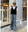 ≪3サイズ展開≫テックリネンワイドパンツ