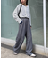 ≪3サイズ展開≫テックリネンワイドパンツ
