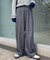 ≪3サイズ展開≫テックリネンワイドパンツ