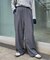 ≪3サイズ展開≫テックリネンワイドパンツ