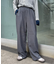 ≪3サイズ展開≫テックリネンワイドパンツ