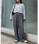 ≪3サイズ展開≫テックリネンワイドパンツ