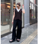 ≪3サイズ展開≫テックリネンワイドパンツ