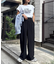 ≪3サイズ展開≫テックリネンワイドパンツ