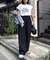 ≪3サイズ展開≫テックリネンワイドパンツ