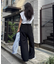 ≪3サイズ展開≫テックリネンワイドパンツ
