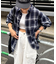 【ユニセックス】カラミオリオンブレーチェックシャツ