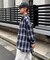 【ユニセックス】カラミオリオンブレーチェックシャツ