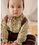 【BABY】【Qinn】サス付き配色ステッチリブパンツ
