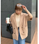 ≪シワになりにくい≫テックリネン半袖シャツジャケット
