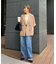 ≪シワになりにくい≫テックリネン半袖シャツジャケット