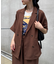 ≪シワになりにくい≫テックリネン半袖シャツジャケット