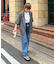 ≪シワになりにくい≫テックリネン半袖シャツジャケット