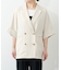 ≪シワになりにくい≫テックリネン半袖シャツジャケット